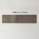 Blank Stainless Steel Label 100mm x 25mm x 1.2mm