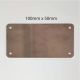 Blank Stainless Steel Label 100mm x 50mm x 1.2mm